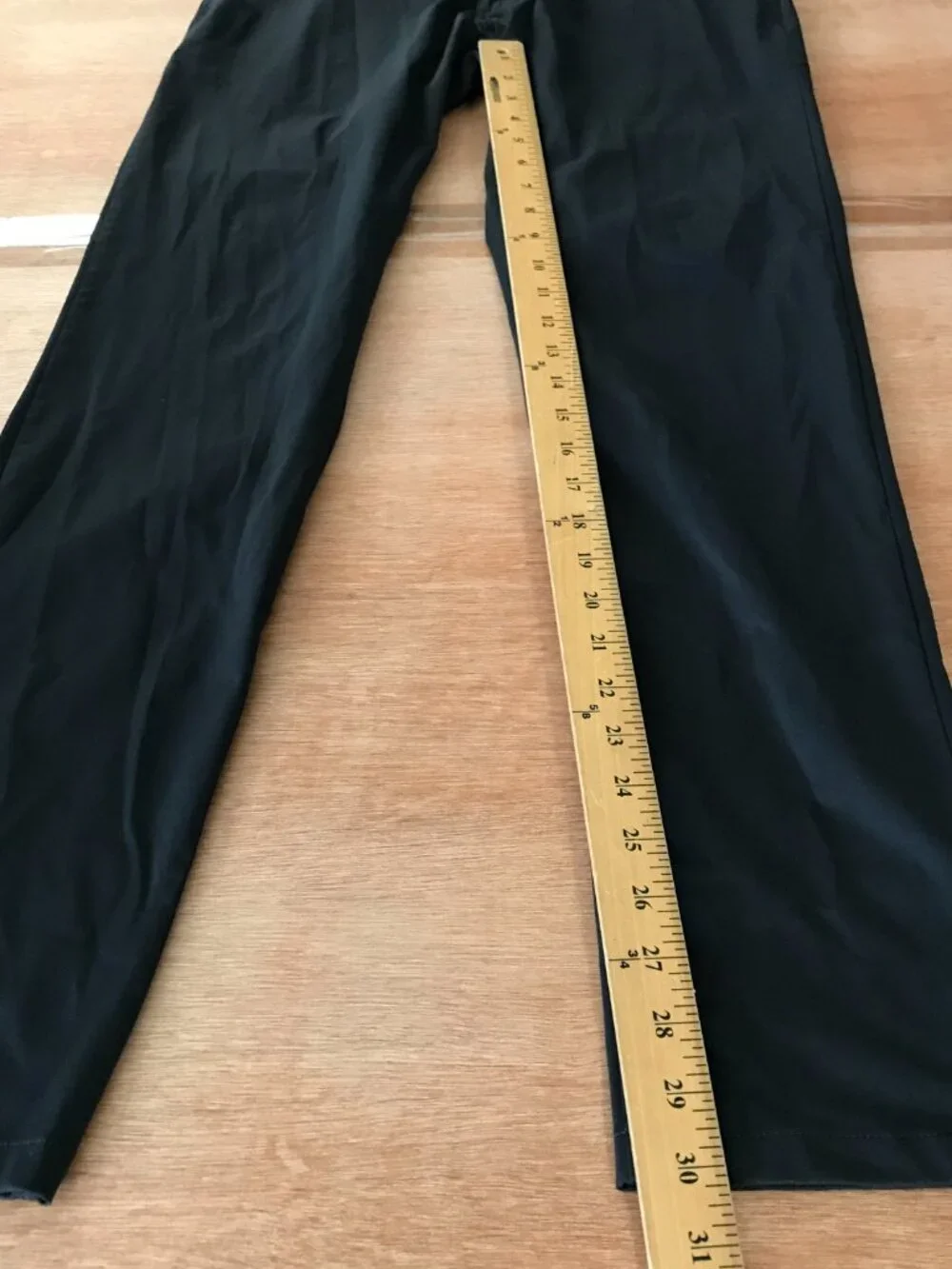 Rhone Commuter Slim Pants Men 30x30 Black Mid Rise Pockets Stretch Athleisure